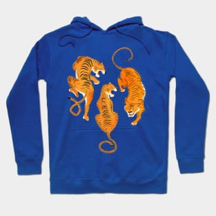 Three fierce tigers Hoodie